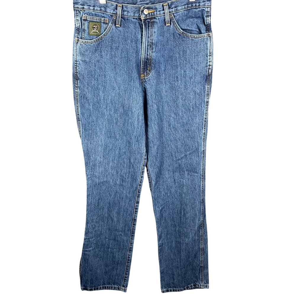 Cinch Jeans Men 34x36 Blue Medium Wash Straight Leg Western Workwear MB90530002